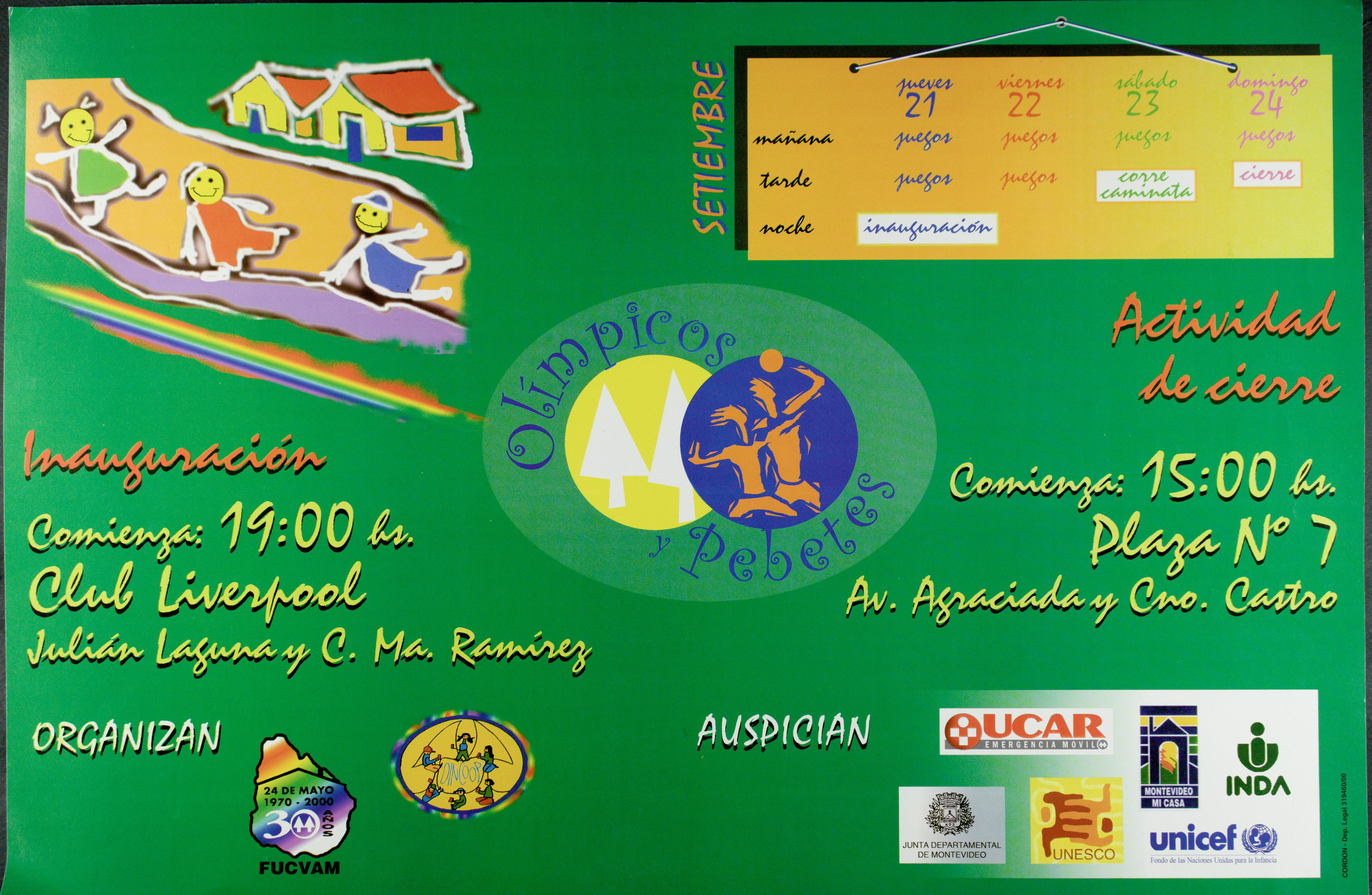 Afiche Olímpicos y Pebetes