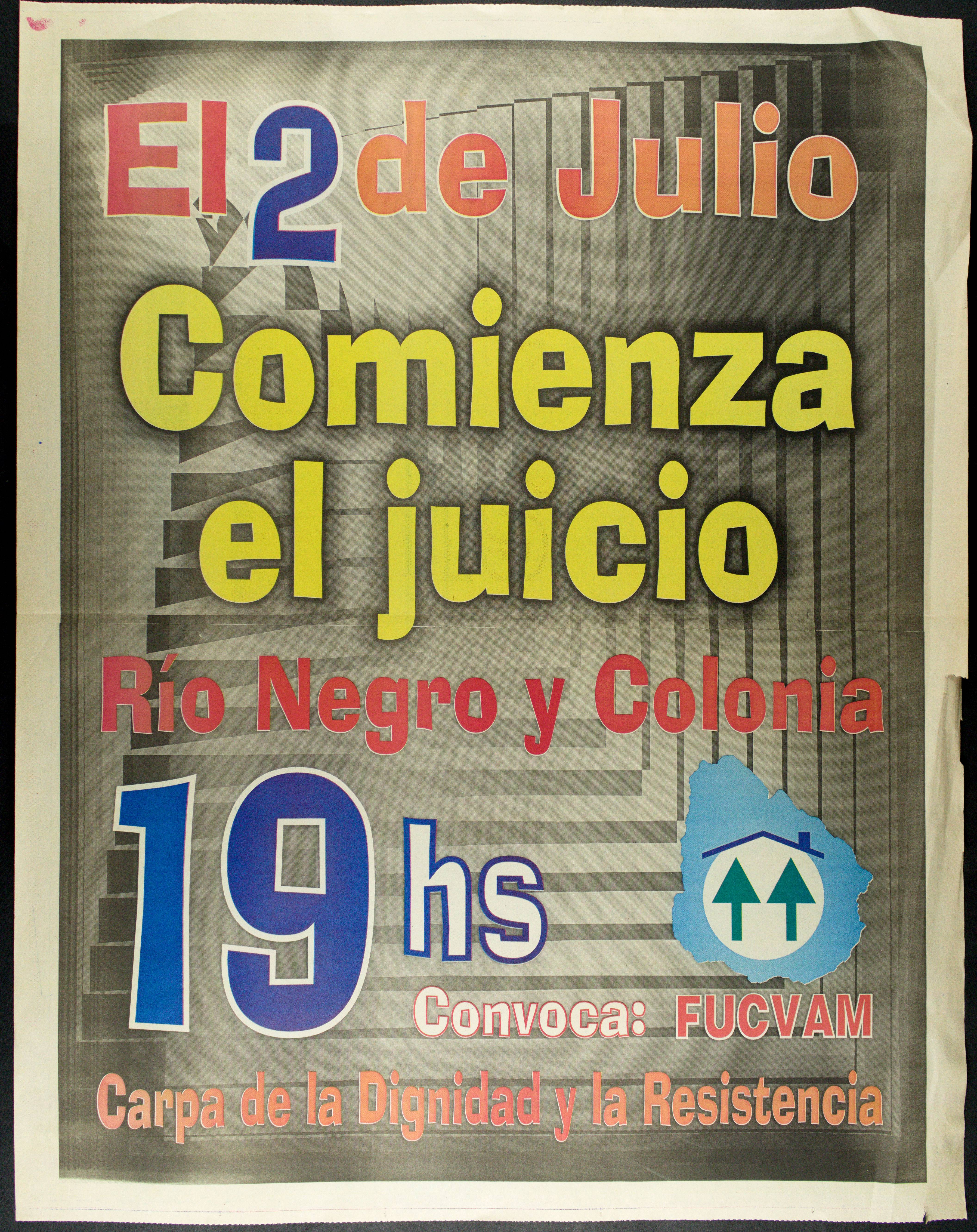 Afiche comienza el juicio